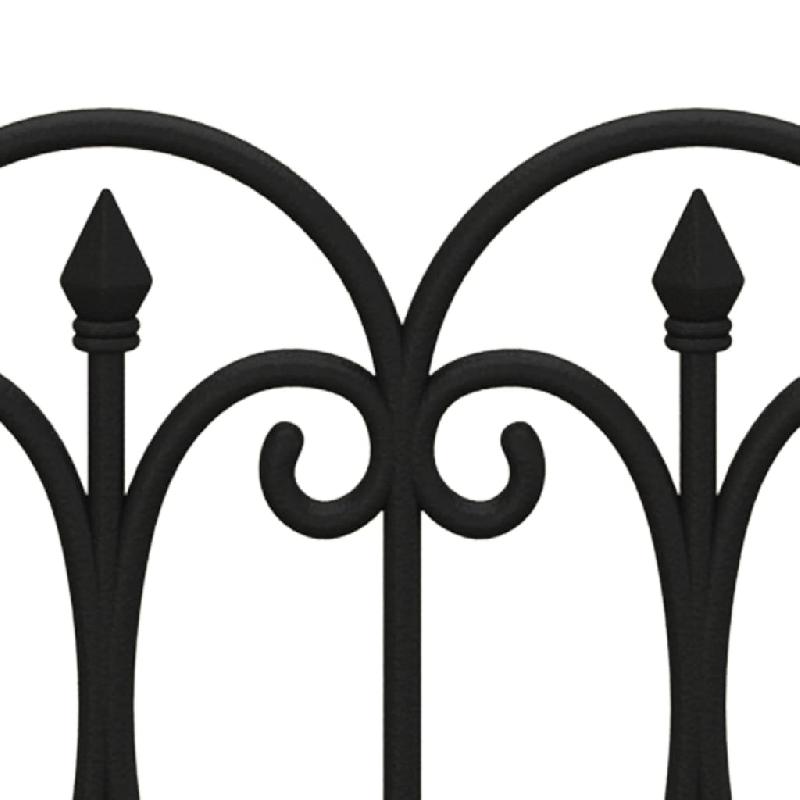 Vidaxl bordures de pelouse 17 pcs noir 10 m pp 318293_3