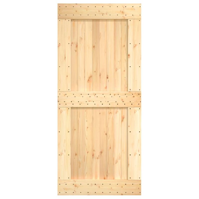 Vidaxl porte narvik 100x210 cm bois massif de pin 154441_3