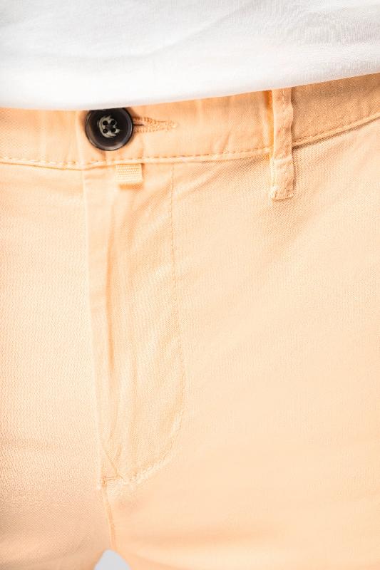Bermuda chino écoresponsable homme - Réf : NS738 - En coton biologique avec finition peau de pêche_3