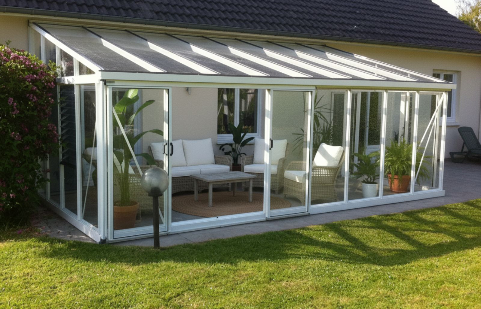 Serre en verre adossée pour un véritable espace de vie - Arcadia Plus_3