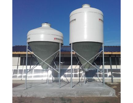 Silo d'aliment d'élevage à cône axial translucide - Ø2325 - Capacité entre 6 et 22m3 - Silo Star_4