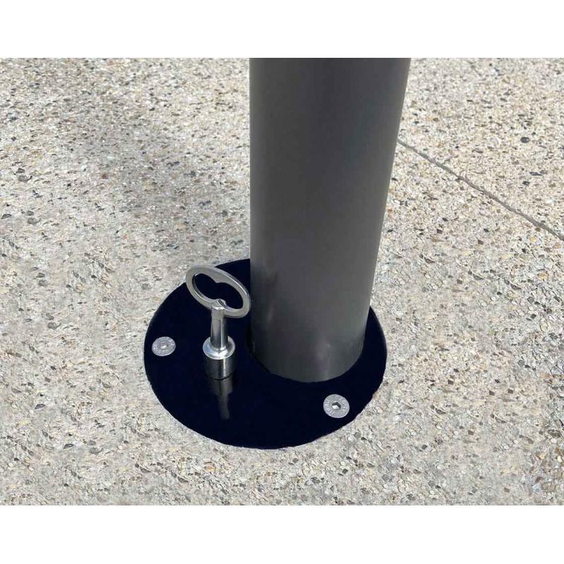 Système d'amovibilité pour potelets Serrubloc® 21 - ref : 206557 - pour potelets Ø 76 à 114 mm - finition galvanisée et mécanisme inox_3