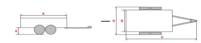 Remorque avec garde-boue acier et feux 6 fonctions intégrés