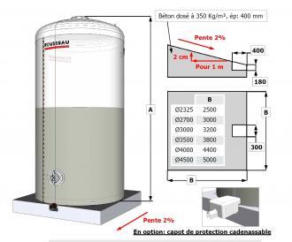 Cuve engrais liquide simple paroi – 50 m3  - 303247_3