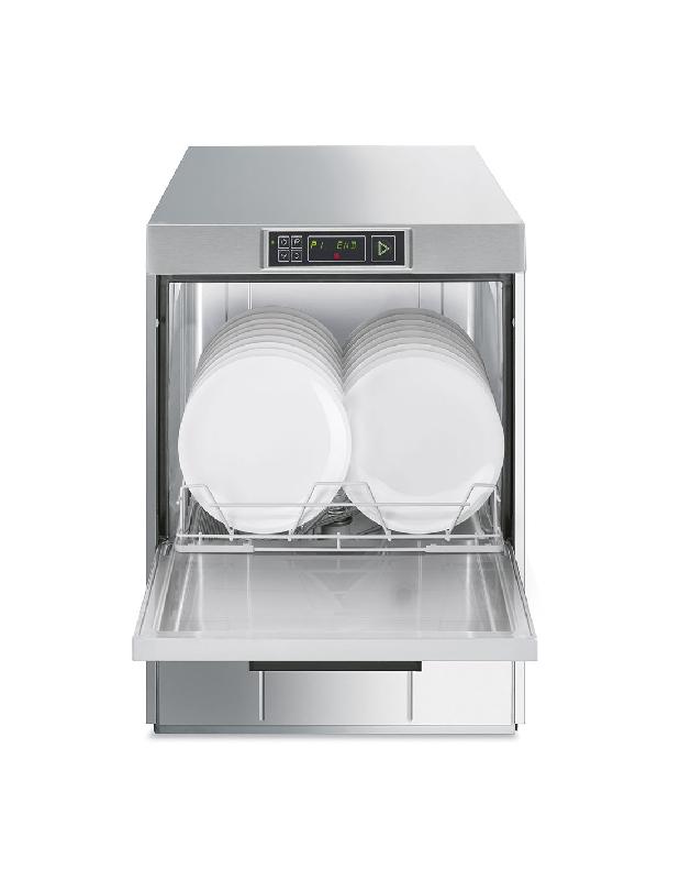 Lave-verres professionnel SMEG - Panier 50x50 cm - Double parois et pompe de vidange_3