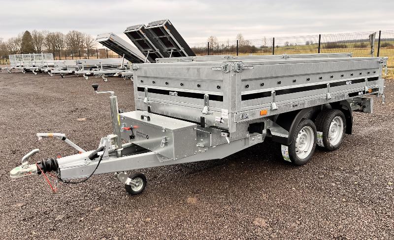 Remorque benne - 3,04 x 1,53 m - 2700 kg - martz kipper 300/2 électrique + manuelle_3