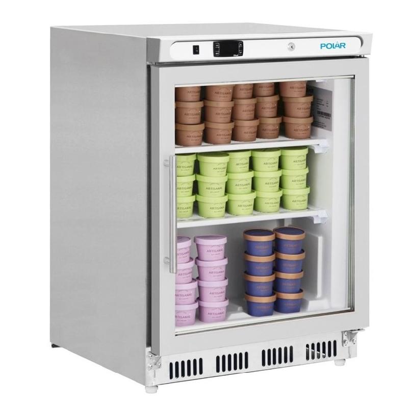 Dessous de comptoir vitré négatif inox - Série C - 129L | Polar - PC008_3