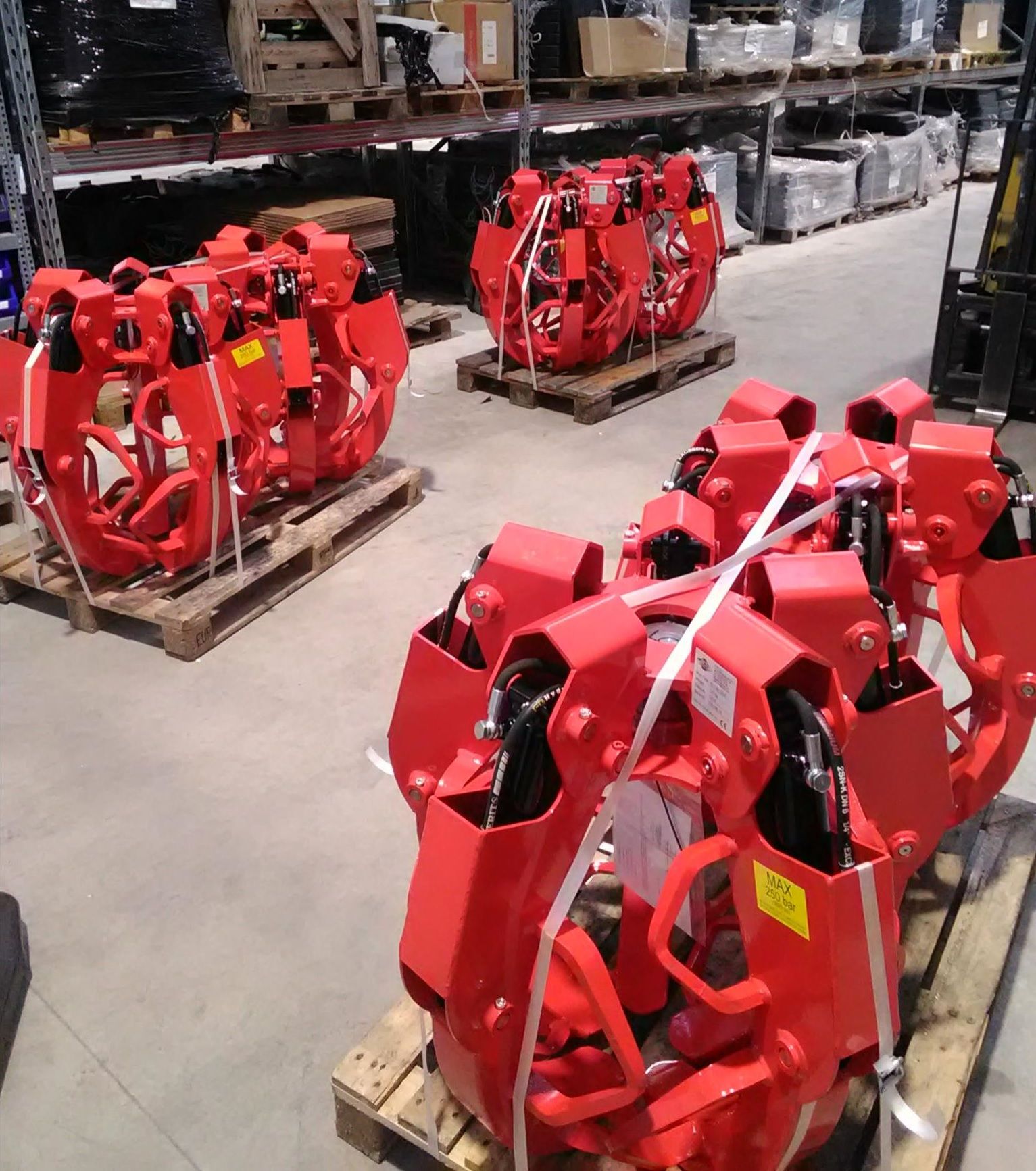 Pince à billots de bois pour pelle ou grue_3