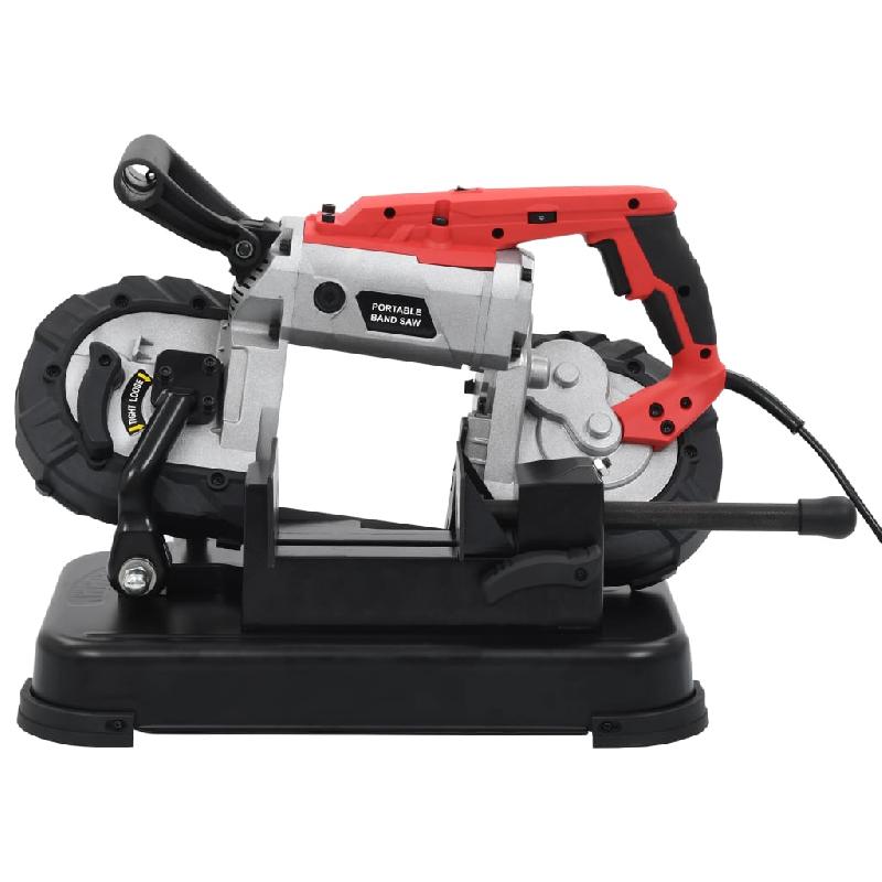 Vidaxl scie à ruban avec base et mallette portable acier 143387_3