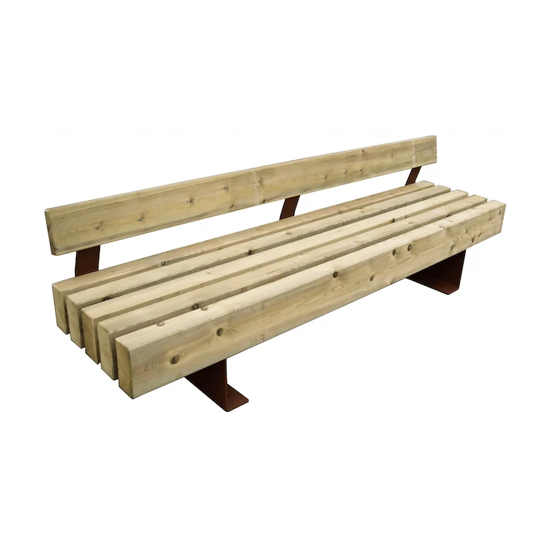 Banc KASTEL bois et acier_3