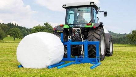 Fourche double DTR Goweil pour 2 balles rondes enrubannées - 2 440 mm de large_3