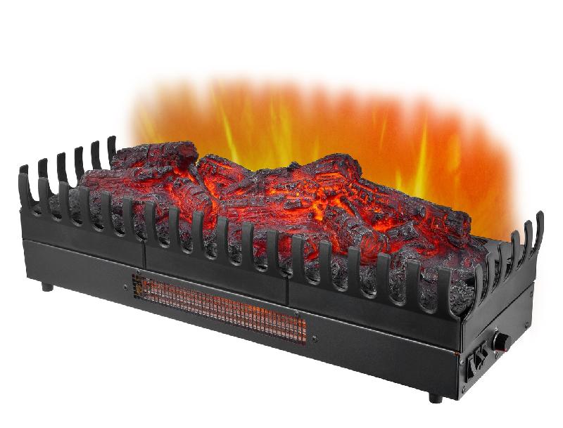 Foyer à bûches avec effet flammes XL - Chauffage 2000W - Thermostat d'ambiance_3