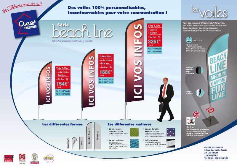 Voiles publicitaires, kakémonos et beachflags - Sur mesure - OUEST ENSEIGNES_3