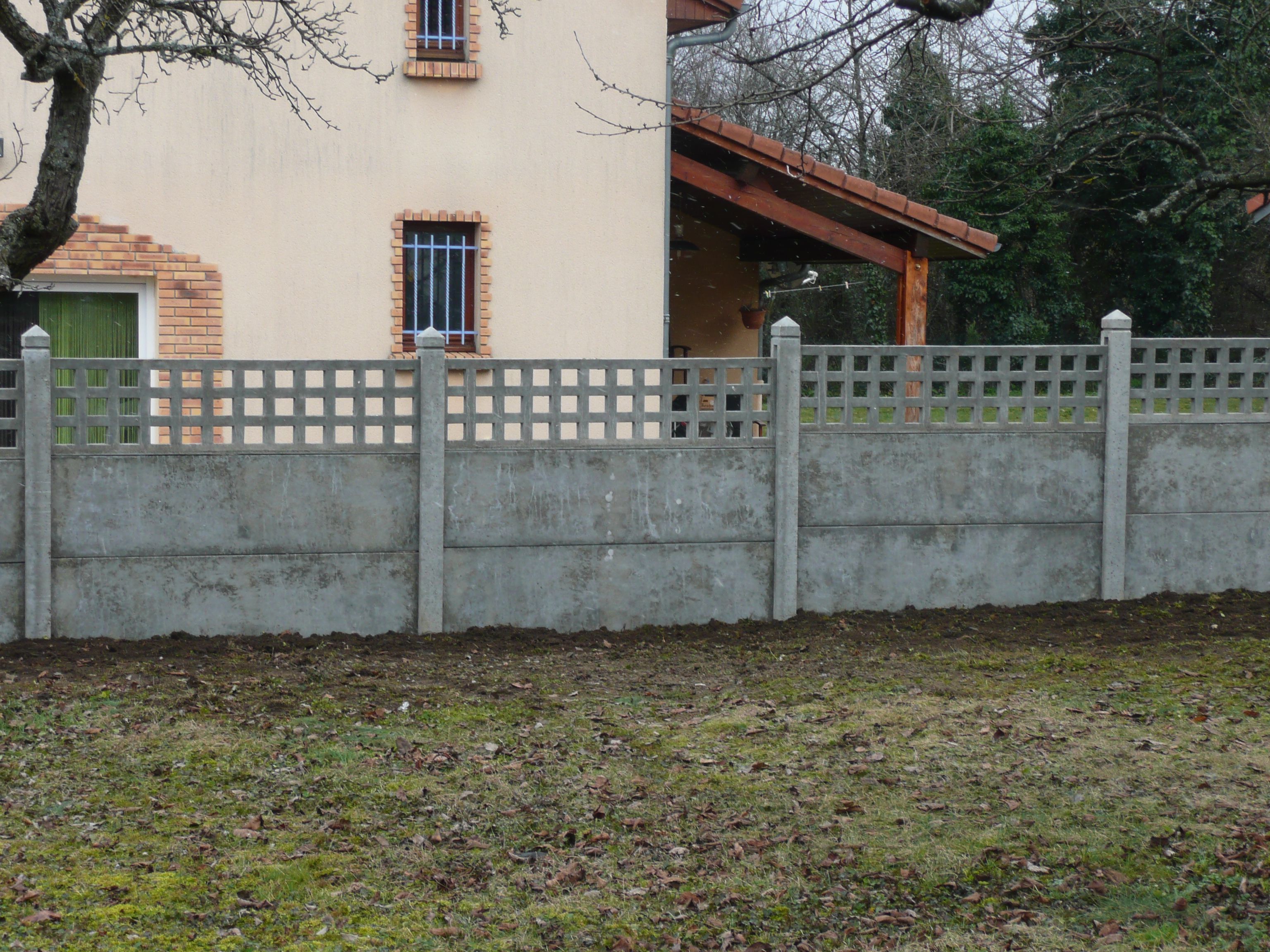 Clôtures en béton avec design ajouré