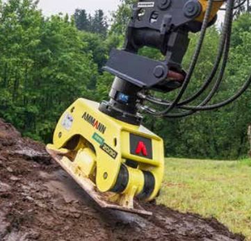 Plaque vibrante de compactage adaptable pour mini-pelles 2 à 5 tonnes - Ammann France - APA 20/40_3