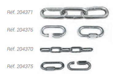 Potelet carrefour à chaînes - finition galva - Ø60 ou Ø76mm - 3 finitions disponibles_3