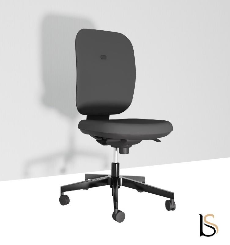 Siège de bureau Alaia haut dossier - Sokoa - Gris, Contact permanent, Sol dur_3