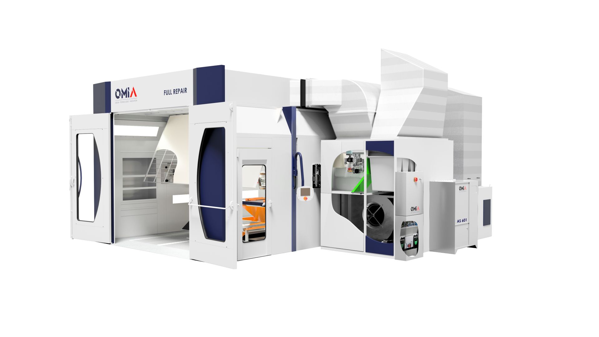 Cellule double postes pour réparations rapides Twin Repair - traitement des chocs urbains en carrosserie automobile_3