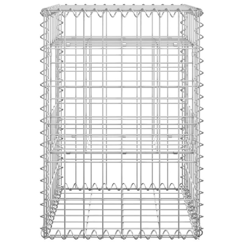 Vidaxl poteaux à panier de gabion 2 pcs 40x40x60 cm fer 151259_3