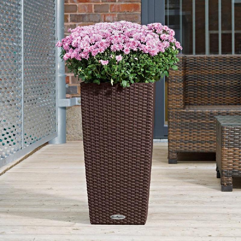 Pot de fleur Cubico Cottage 40 - kit complet moka 75 cm_3