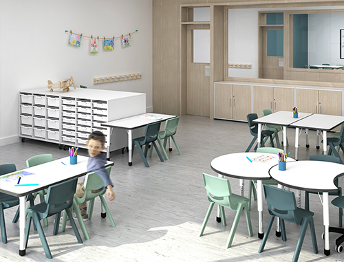 Armoire 12 bacs VICTOIRE H-80 - Mobilier pour crèches, écoles, collèges - Réf SKVICT 12 - BIOLAB_3