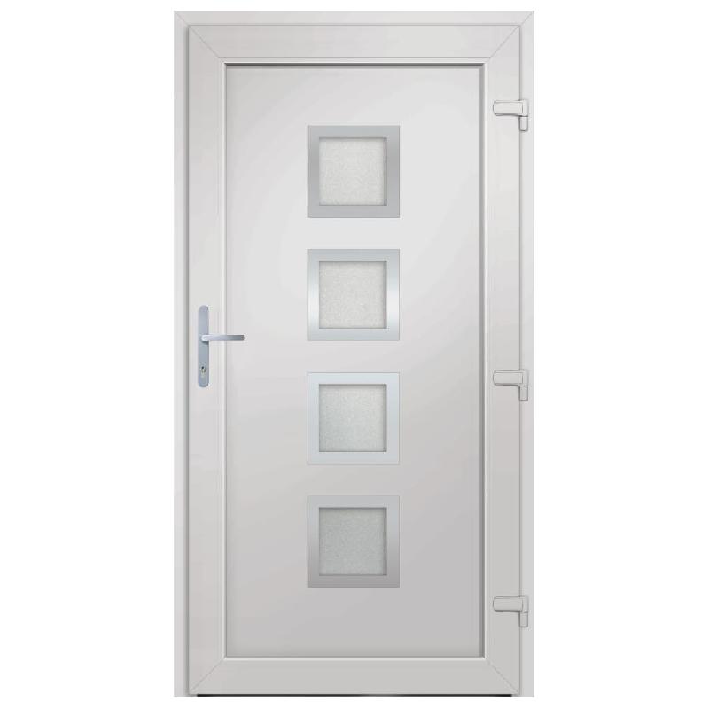 Vidaxl porte d'entrée anthracite 108x200 cm pvc 3187859_3