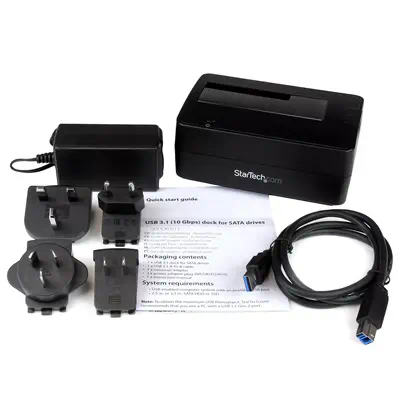 Station d'Accueil pour Disque Dur USB 3.1 à  SATA à  Baie Unique, Dock pour Disque Dur USB 3.1 (10 Gbp_3