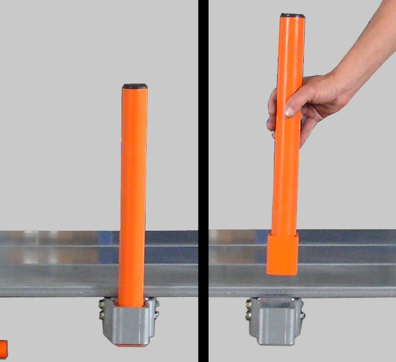 Tiroir à palette sur lisses basses de rayonnage - ouverture télescopique - STOCK3P - charge jusqu'à 900 kg_4