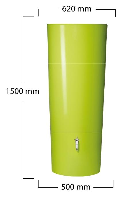 Réservoir décoratif color - 350 L - Apple - récupérateur d'eau de pluie design_3