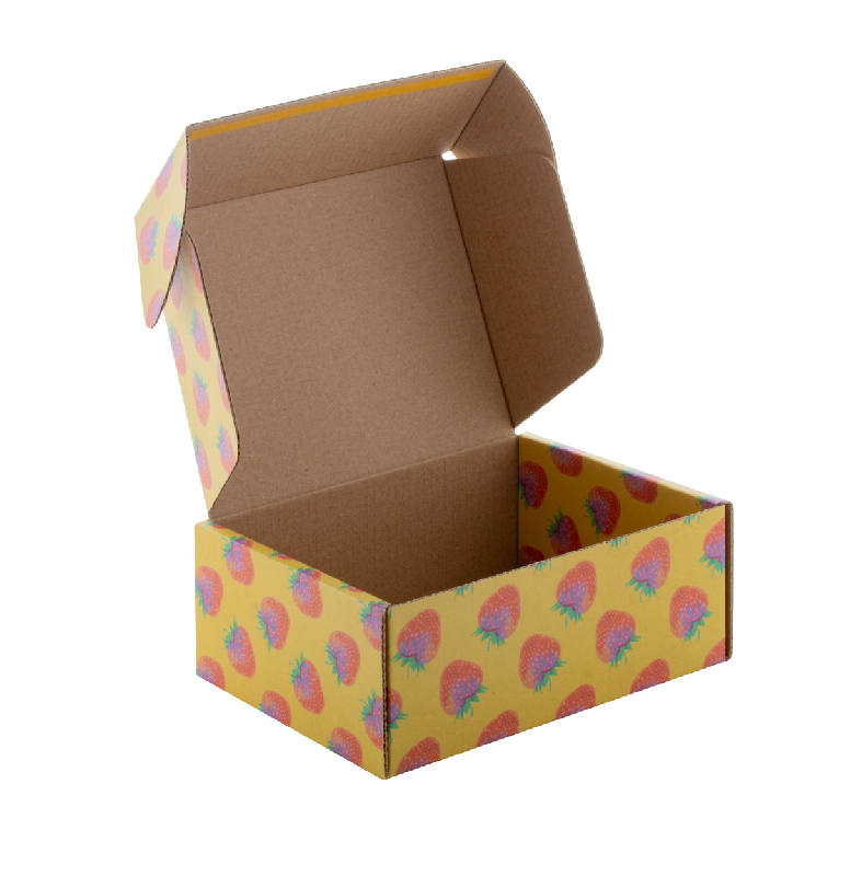 Boîte postale carrée en carton ondulé - impression couleur sur mesure - bande auto-scellante_3