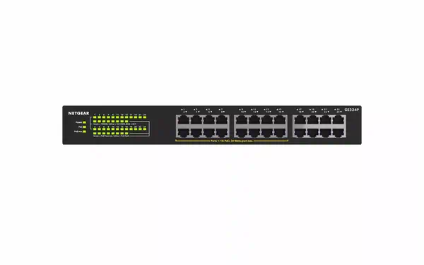NETGEAR GS324P Non-géré Gigabit Ethernet (10/100/1000) Connexion Ethernet, supportant l'alimentation_3