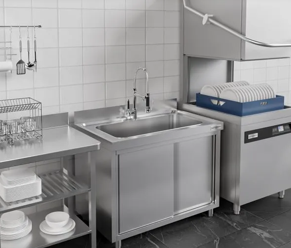 Plonge batterie 120x60cm sur meuble_3