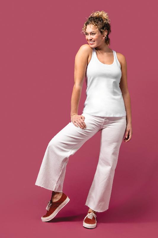 Débardeur écoresponsable femme - Réf: K3024IC - 100% coton biologique avec coupe ajustée et col rond_3