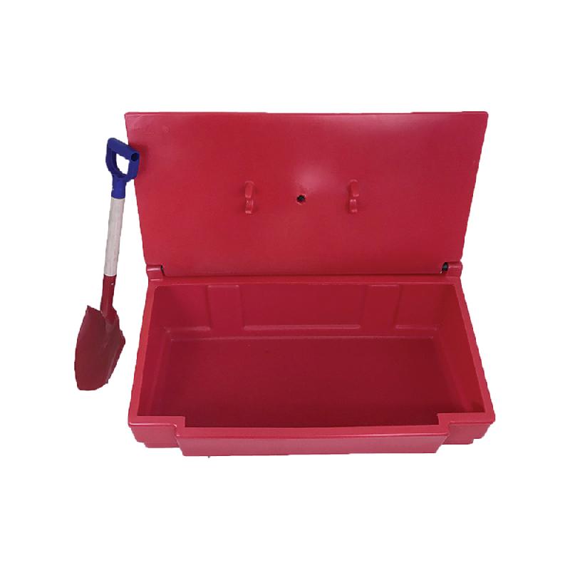 Lot de 10 bacs à sable-sel avec pelle - 50L - Polyéthylène haute densité - Anti-UV et recyclable_3