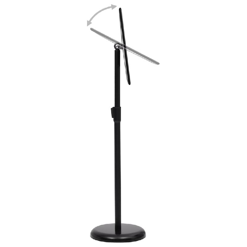Vidaxl support d'affiche a3 sur pied noir alliage d'aluminium 51206_3