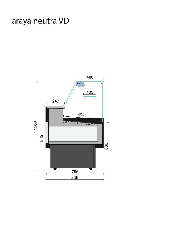 Vitrine réfrigérée ARAYA 1500mm Isotech_3