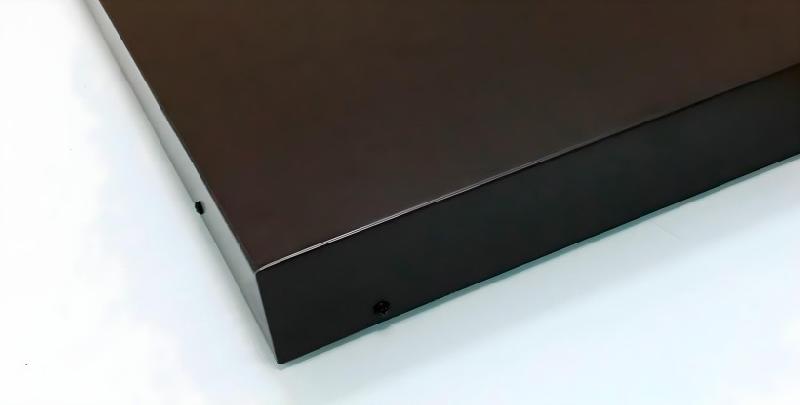 Enseigne en caisson aluminium - plateau dibond, impression UVI, finitions métalliques_3