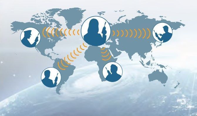 Talkie-walkie ptt satellite icom sur réseau satellite iridium : ic-sat100_3