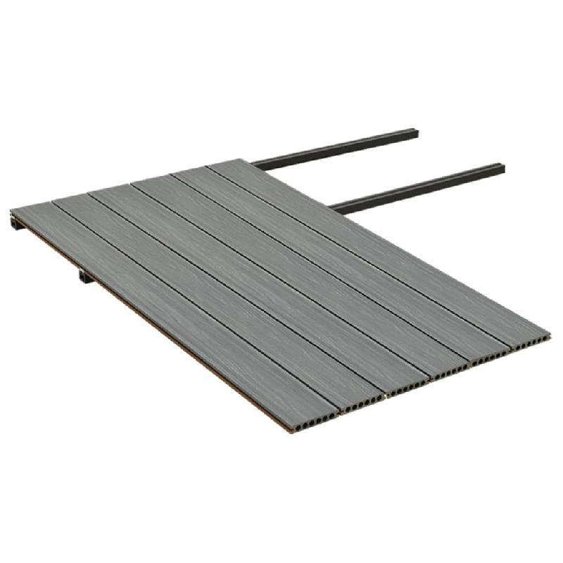 Vidaxl panneaux de terrasse et accessoires wpc marron/gris 15 m² 4 m 3070471_3