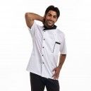 Masterchef-blanc-noir-mc-s - veste de cuisine - manelli - coloris blanc_3