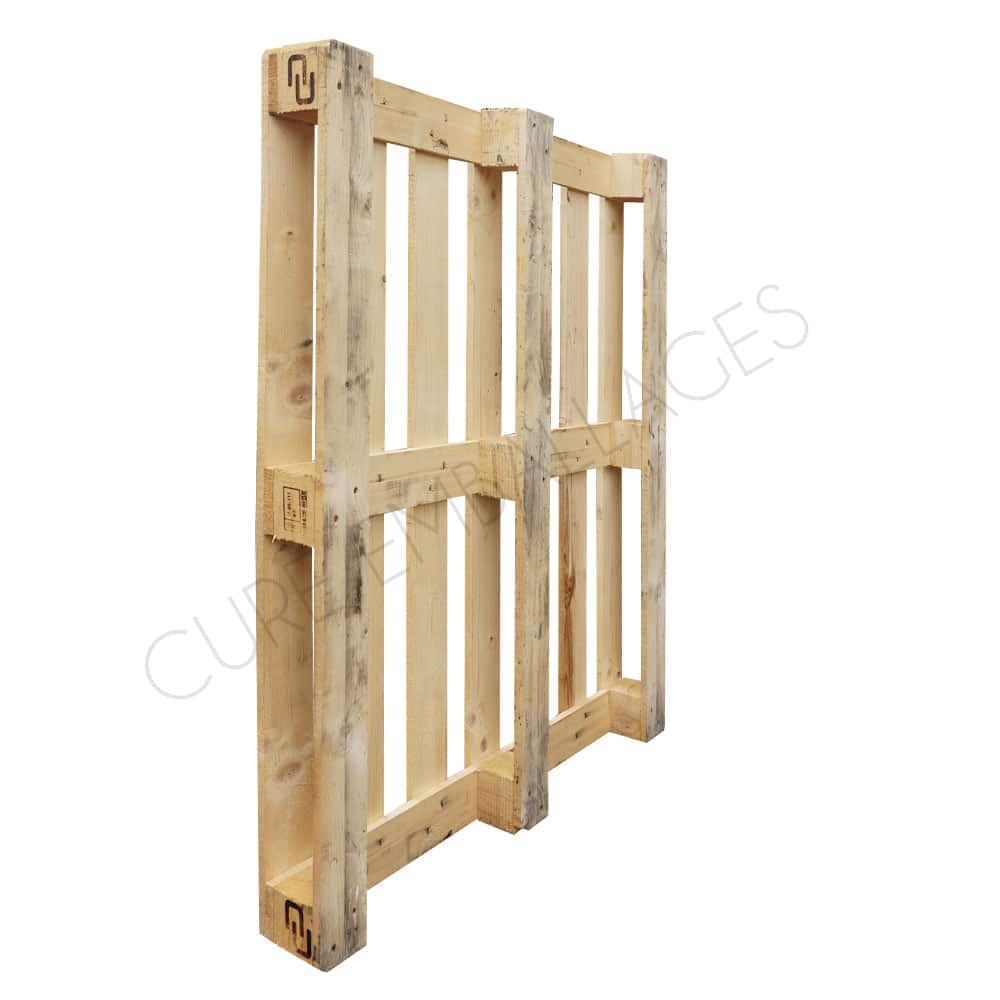 Palette standard mi lourde  -  1200 x 1000 - MLD - 3 semelles - 6/7 planches - Disponible en recyclée ou neuve_3