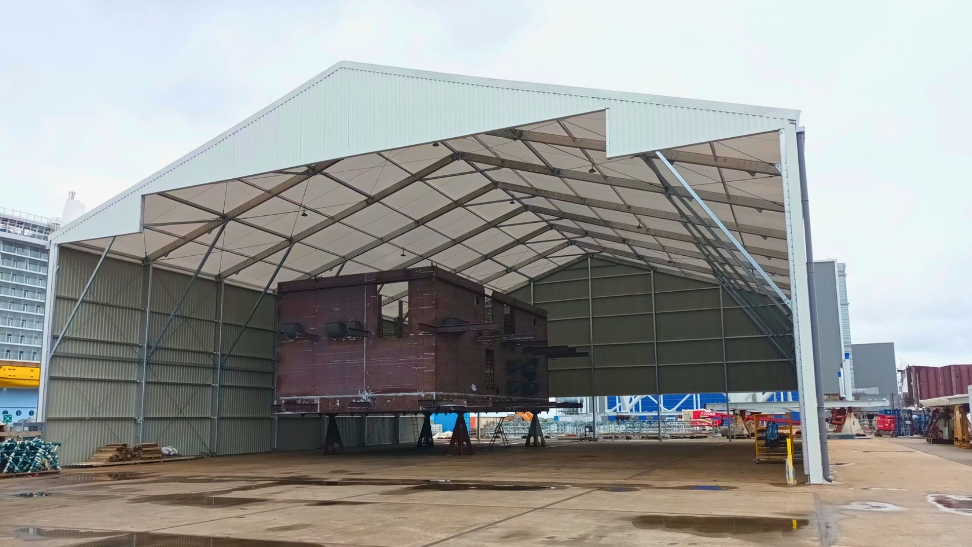 Bâtiment de stockage provisoire à louer, idéale pour les entreprises qui souhaitent étendre temporairement leur parc immobilier_3