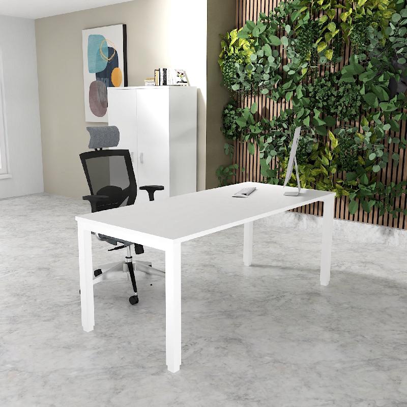 Bureau Professionnel Tempo Mobel Linea. - Blanc 9010, 140, Blanc, Non_0