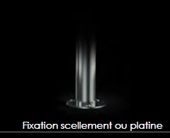 Arceau Norea - Mobilier inox pour ville harmonieuse - Hauteur 1200mm - Fixation par scellement ou platine_3