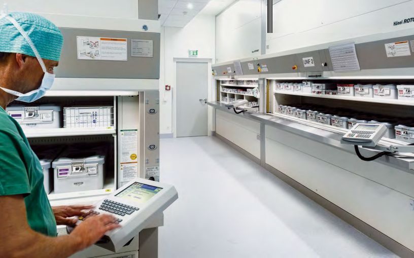 Hänel Rotomat®, stockage en hauteur pour économiser l’espace