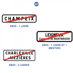 Panneau de localisation sortie d'agglomération EB20 (1 ligne et 1 mention)_3