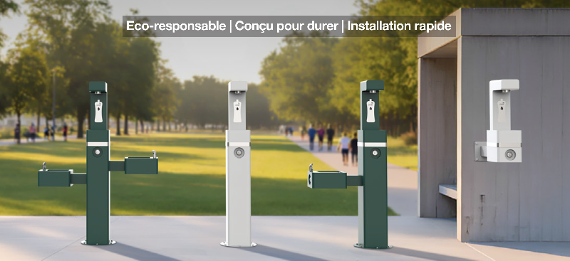 Fontaine potable extérieure autonome - Remplisseur de bouteilles Oasis - Sans électricité_3