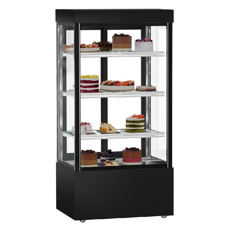 Vitrine réfrigérée pour pâtisserie MADRID - 1000 mm - 3 étagères - Noir_3