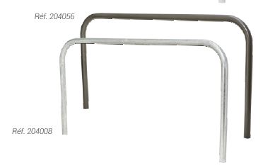 Arceau urbain simple de ville - tube diamètre 60mm - 3 longueurs - scellement direct ou sur platines_3