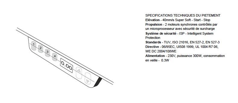 Bureau de Direction Mito réglable en hauteur - MDD - 219, Droite, Sycomore foncé_3